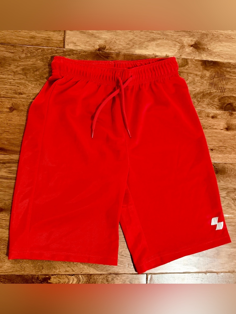 Boy’s Red Athletic Drawstring Shorts